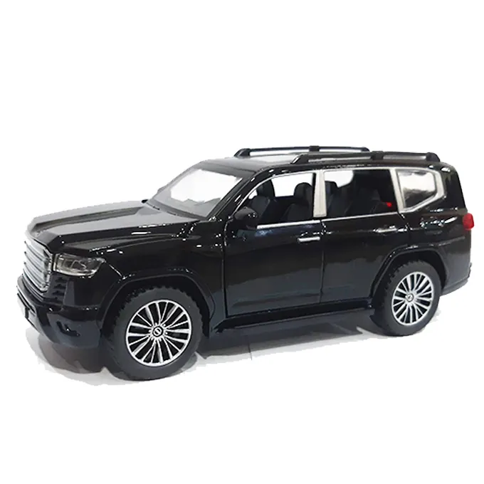 Toyota Land Cruiser 2024 Die-Cast Model - 1:28 Scale with Openable Doors - Black - Image 4