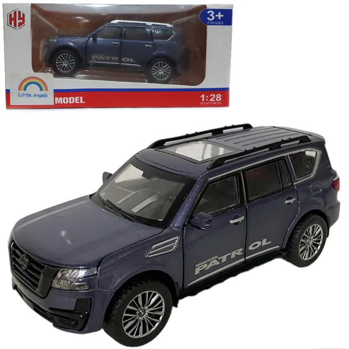 Nissan Patrol Die-Cast Model - 1:28 Scale - 6 Inches - Blue