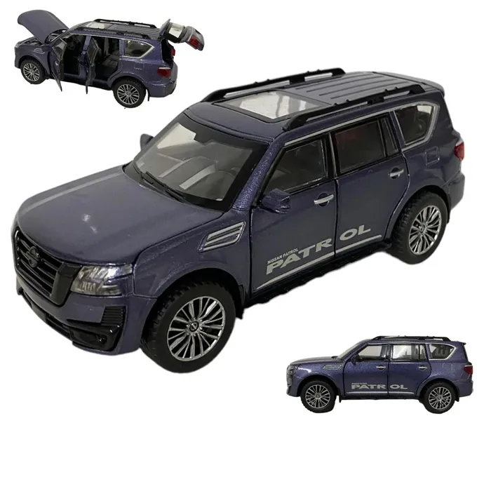 Nissan Patrol Die-Cast Model - 1:28 Scale - 6 Inches - Blue - Image 2