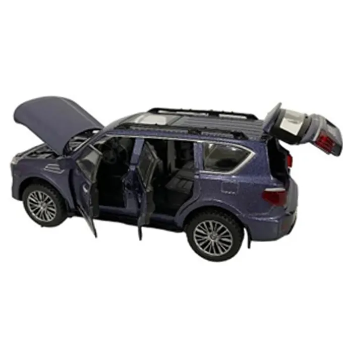 Nissan Patrol Die-Cast Model - 1:28 Scale - 6 Inches - Blue - Image 3