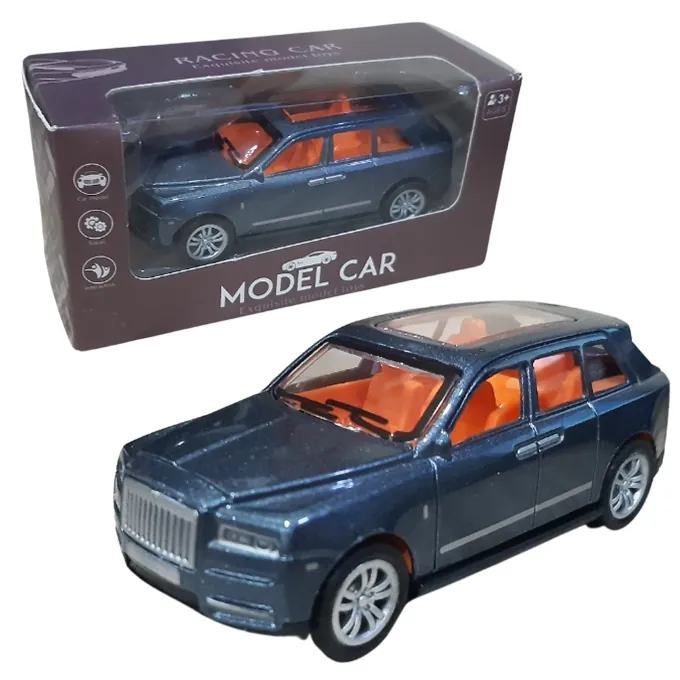 Rolls Royce Cullinan Hatchback Die-Cast Model - 4 Inches - Blue Grey