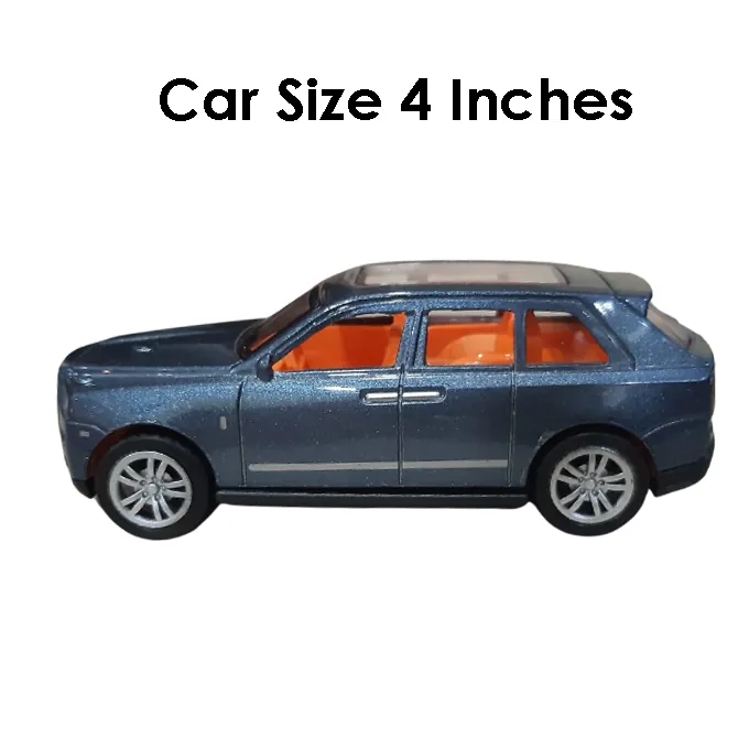 Rolls Royce Cullinan Hatchback Die-Cast Model - 4 Inches - Blue Grey - Image 2