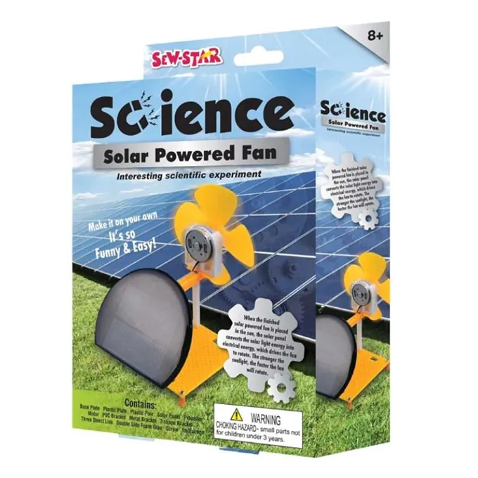 Solar-Powered Fan Kit - Easy DIY Science Toy for Kids