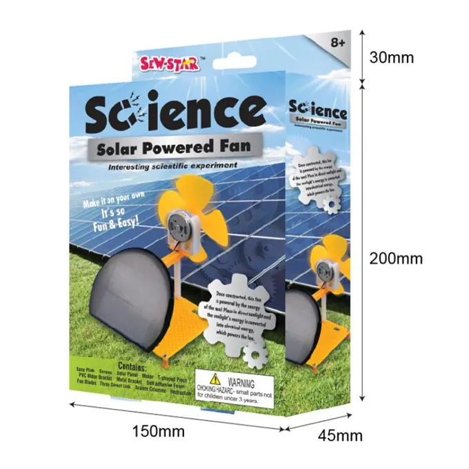 Solar-Powered Fan Kit - Easy DIY Science Toy for Kids - Image 2