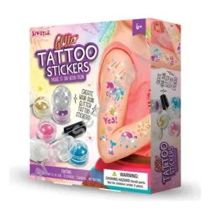 Glitter Tattoo Stickers DIY Kit ? Fun STEM Toy for Kids