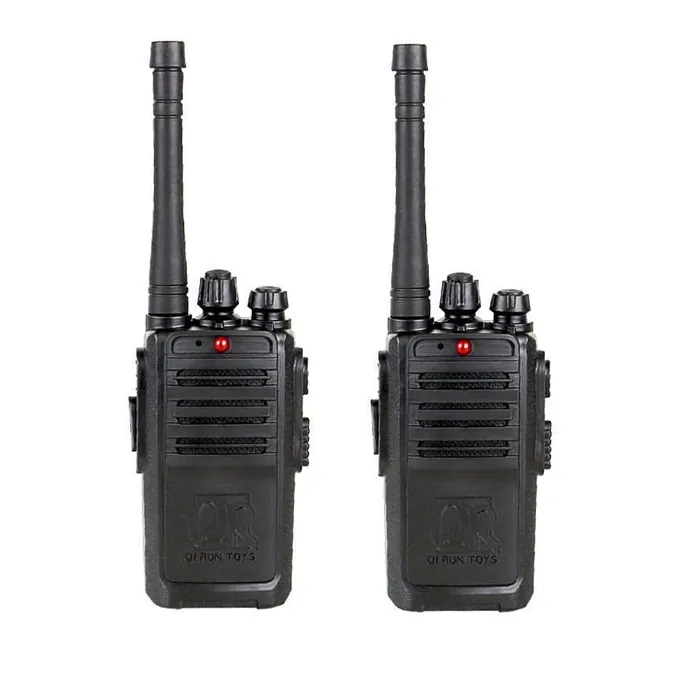 Portable Black Walkie Talkie Pair with Batteries (Battery-Powered) - Image 4