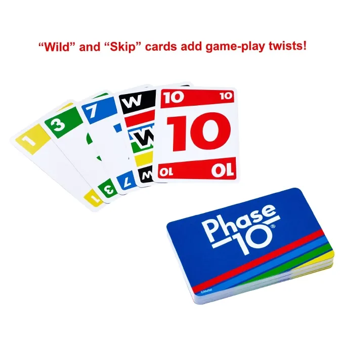 UNO Phase 10 Card Game - Multicolor - Image 3