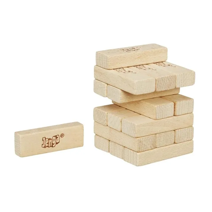 Mini Jenga Wooden Stacking Game - Balance and Coordination Fun (Ages 4+) - Image 2