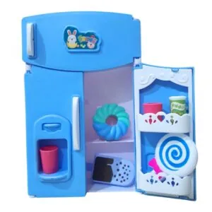Mini Fridge Refrigerator Toy Set for Kids Aged 3+ - High-Quality Pretend Play Toy
