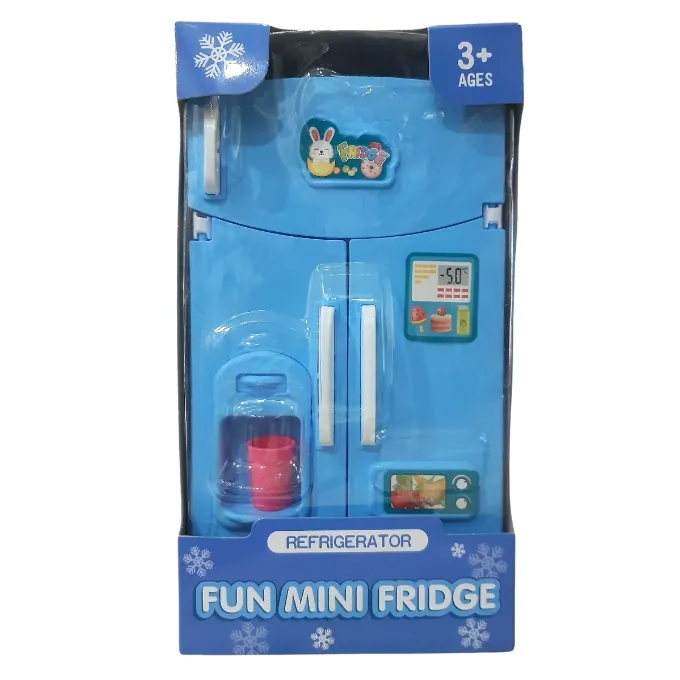 Mini Fridge Refrigerator Toy Set for Kids Aged 3+ - High-Quality Pretend Play Toy - Image 2