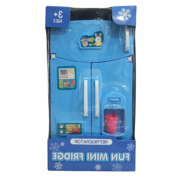 Mini Fridge Refrigerator Toy Set for Kids Aged 3+ - High-Quality Pretend Play Toy - Image 3