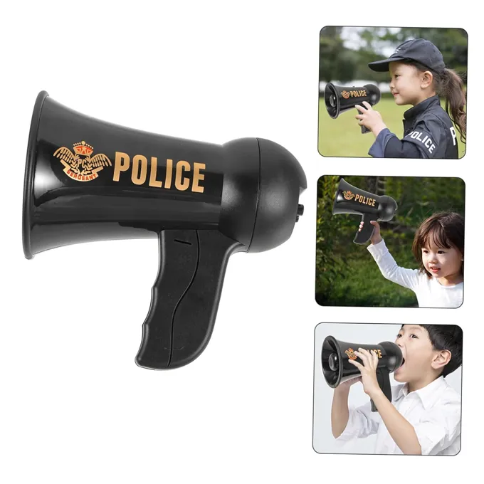 Pretend Play Megaphone Trumpet for Police Officer Role-Playing - Durable Baby Toy - Image 3