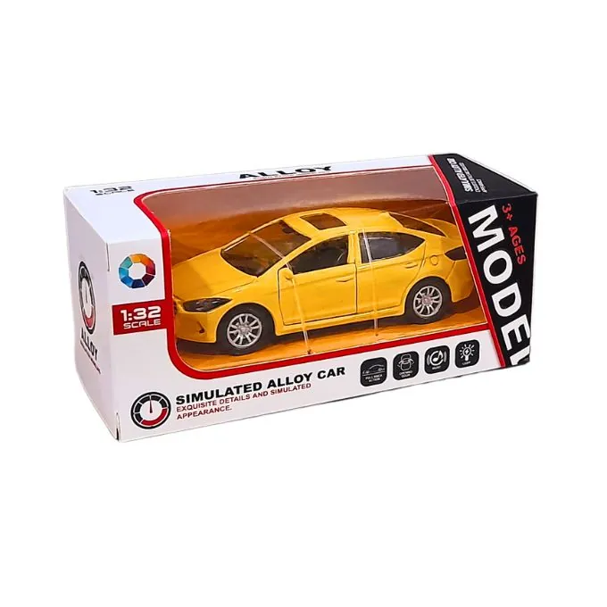 Hyundai Elantra Die-Cast Model - 1:32 Scale with Lights and Sound - Yellow - Image 4