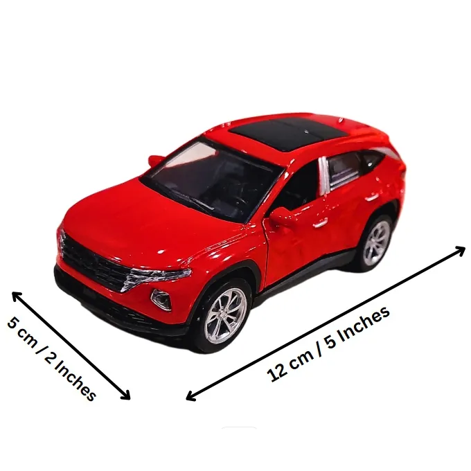 Hyundai Tucson SUV Die-Cast Model - 1:32 Scale with Lights and Sound - Red - Image 2