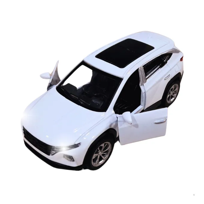 Hyundai Tucson SUV Die-Cast Model - 1:32 Scale with Lights and Sound - White - Image 3