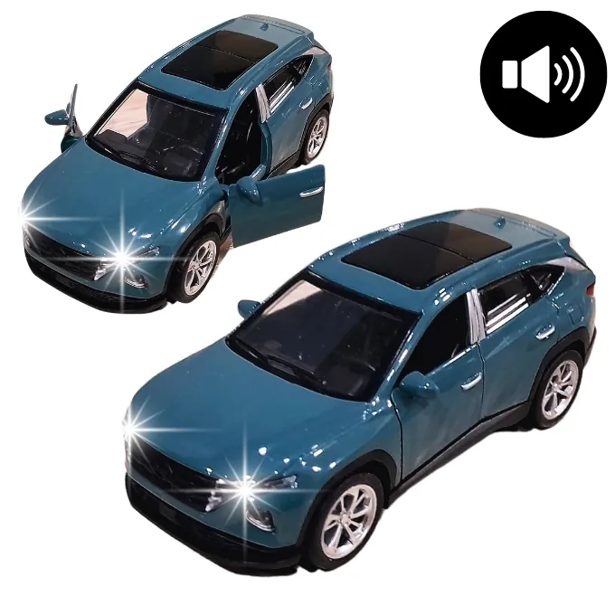 Hyundai Tucson SUV Die-Cast Model - 1:32 Scale with Lights and Sound - Green