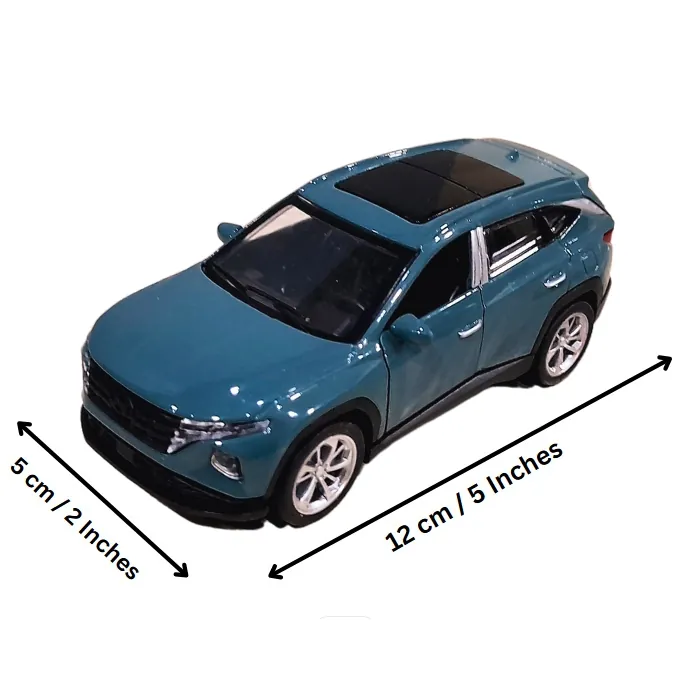 Hyundai Tucson SUV Die-Cast Model - 1:32 Scale with Lights and Sound - Green - Image 2