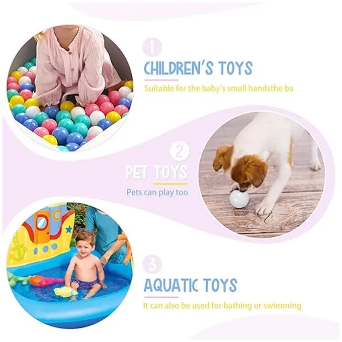 250 Multicolor Tent Balls - Premium Ball Pit Set for Kids - Image 3