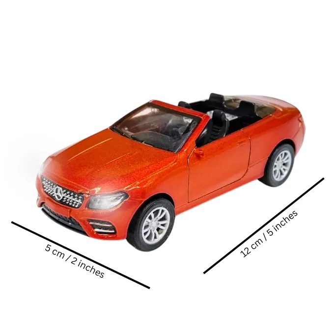 Mercedes Benz Cabriolet Die-Cast Model - 5 Inches with Lights and Music - Red - Image 2