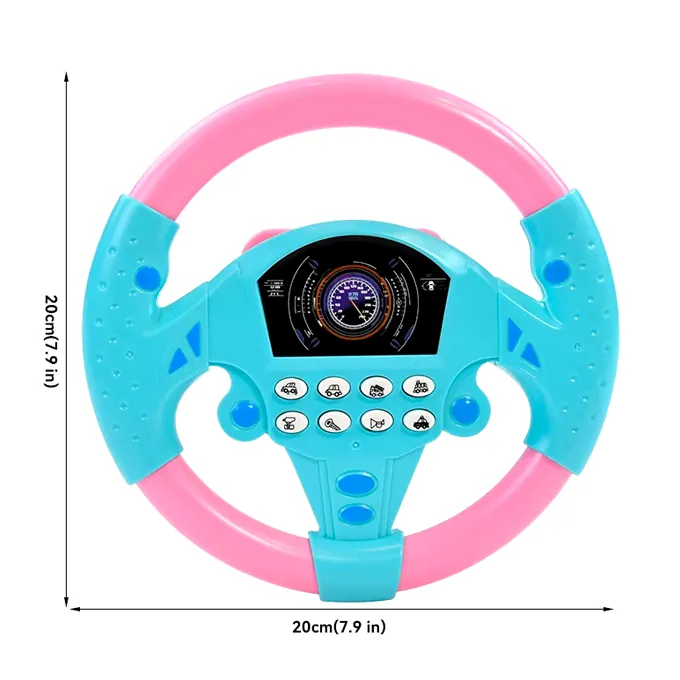 Electric Steering Wheel with Music & Lights ? Small Driving Toy for Kids - Image 3