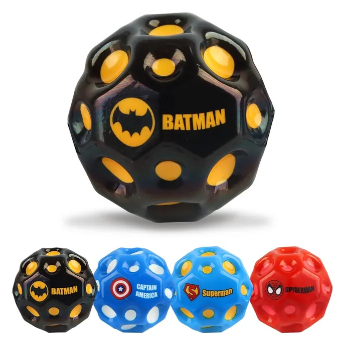 Super Hero Moon Ball - Hyper Bouncy Ball for Active Play and Outdoor Games - Assorted Colors