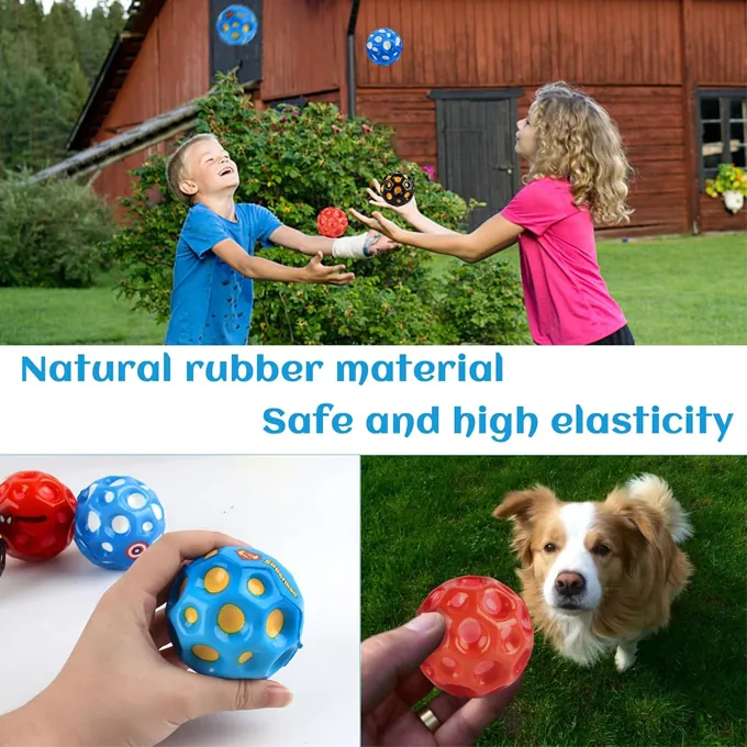 Super Hero Moon Ball - Hyper Bouncy Ball for Active Play and Outdoor Games - Assorted Colors - Image 4