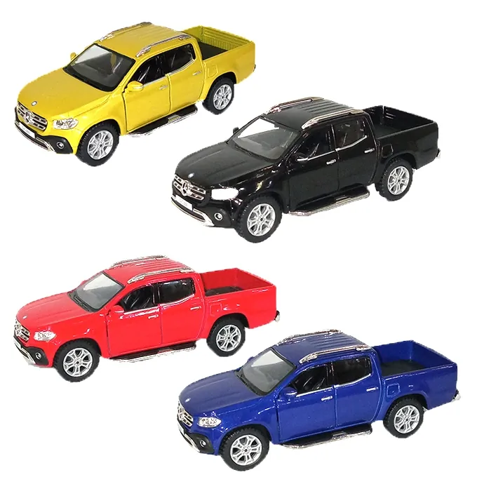Mercedes Pickup Truck Pull Back Die-Cast Car - Assorted Colors - Image 2