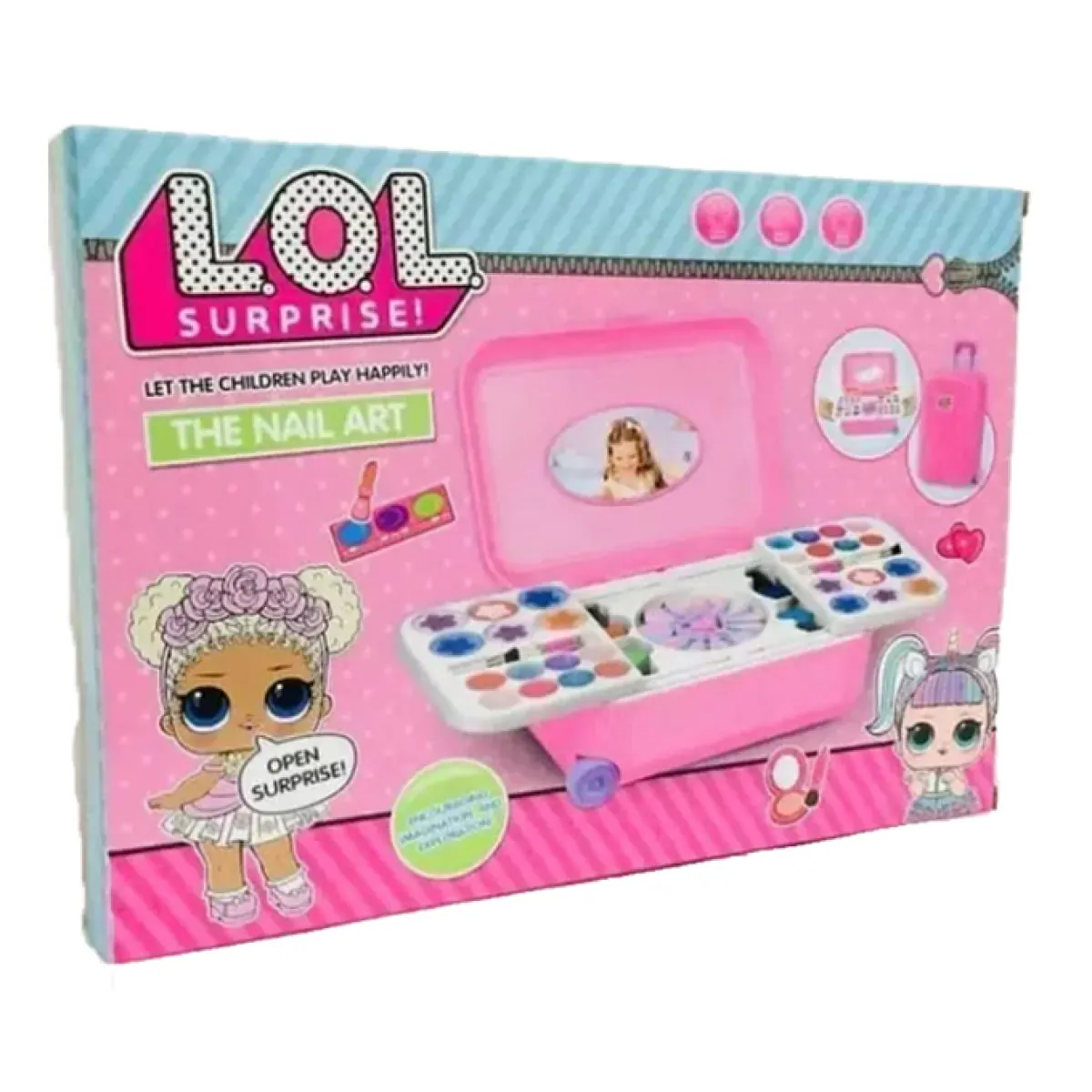 LOL Carry Box Makeup and Nail Art Kit - Premium Toy for Girls - Image 2