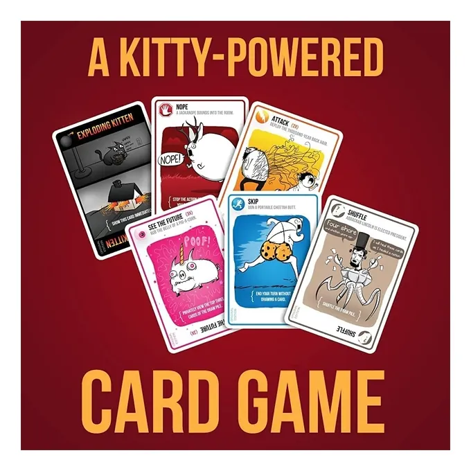 Exploding Kittens LLC - A Russian Roulette Card Game, Easy Family-Friendly Party Games - Games for Adults, Teens & Kids - 2-5 Players - Image 6