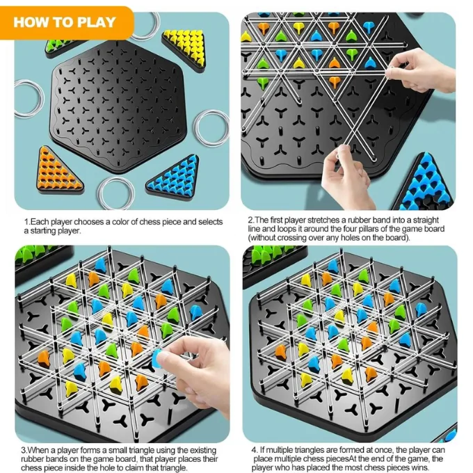 Chain Triangle Chess Board Game - Image 2