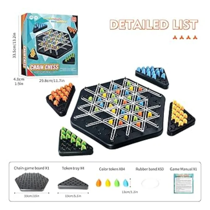 Chain Triangle Chess Board Game - Image 3