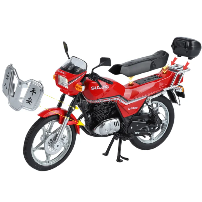 Classic Suzuki CD-125 Die-Cast Bike – 1:12 Scale – Realistic Design - Image 3