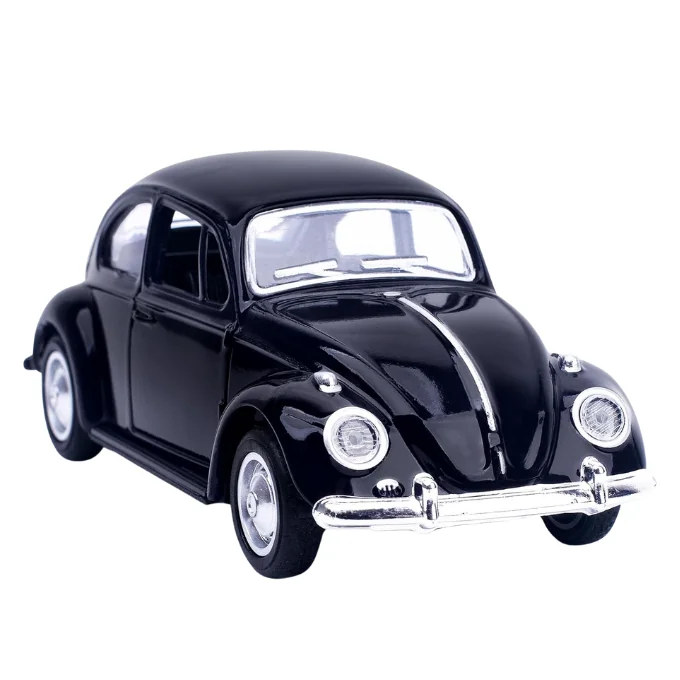 Classic VW Bug Vintage Replica – 1:36 Scale Collectible – Black