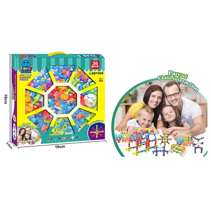 36 Pcs Kids Parent child interaction tick On Air Vacuum Puzzle Toy for Kids - Image 2