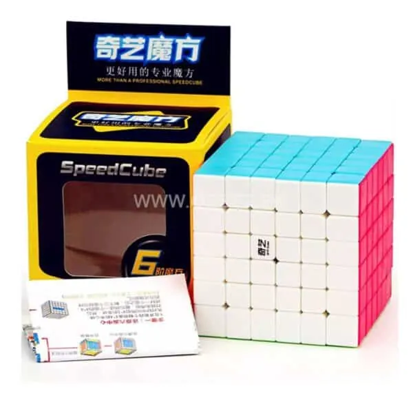 Cube One Sticker Less 6x6 6 Rubiks Cube Sticker less High Speed Extra Smooth Puzzle ...