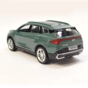 Mini Diecast 1:36 Scale Miniature Display Toy With Lights and Sound - Car Size 4 inches - Green