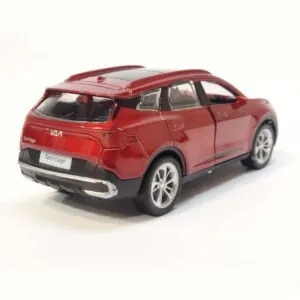 Mini Diecast 1:36 Scale Miniature Display Toy With Lights and Sound - Red